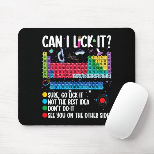 Can I Lick It Periodic Table Funny Science Chemist マウスパッド (マウス)