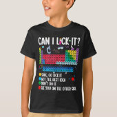 Can I Lick It Periodic Table Funny Science Chemist Tシャツ (正面)