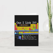 Can I Lick It Periodic Table Funny Science Teacher カード (正面)