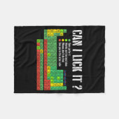 Can I Lick It Periodic Table Funny Science Teacher フリースブランケット (正面(横))
