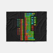 Can I Lick It Periodic Table Funny Science Teacher フリースブランケット (正面(横))