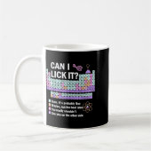 Can I Lick It Periodic Table Kids Science Teacher  コーヒーマグカップ (左)
