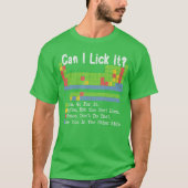 Can I Lick It Science Teacher Pun Periodic Table o Tシャツ (正面)