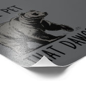 Can I Pet That Dog? Bear Meme Funny Dog  フォトプリント (角)