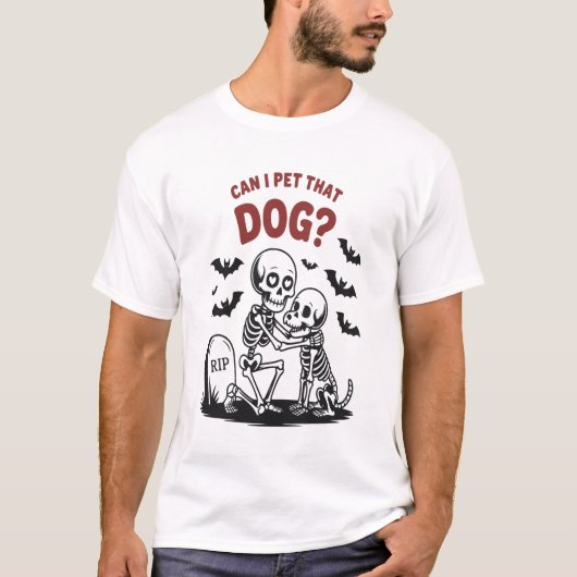 Can I Pet That Dog Halloween Tシャツ (正面)