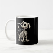 Can I Pet That Dog Skeleton Halloween Gifts  コーヒーマグカップ (左)