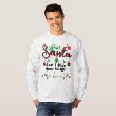 Can I Ride Your Sleigh Matching Christmas Dear San Tシャツ (正面フル)