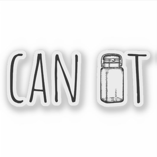 Can It Vintage Glass Jar Canning Season シール (正面)