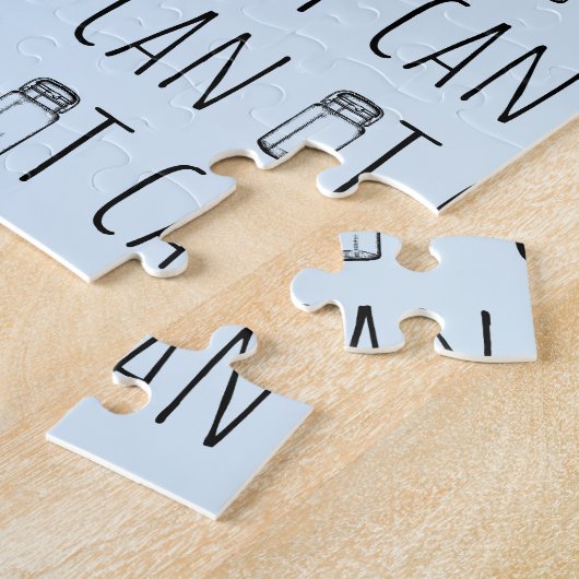 Can It Vintage Glass Jar Canning Season ジグソーパズル (側面)