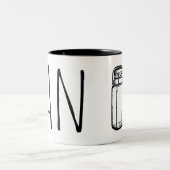 Can It Vintage Glass Jar Canning Season ツートーンマグカップ (中央)