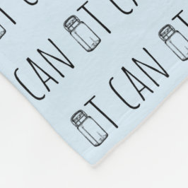 Can It Vintage Glass Jar Canning Season フリースブランケット