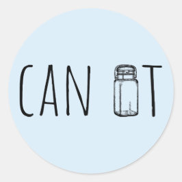 Can It Vintage Glass Jar Canning Season ラウンドシール