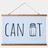 Can It Vintage Glass Jar Canning Season 吊り下げ型タペストリー (正面)