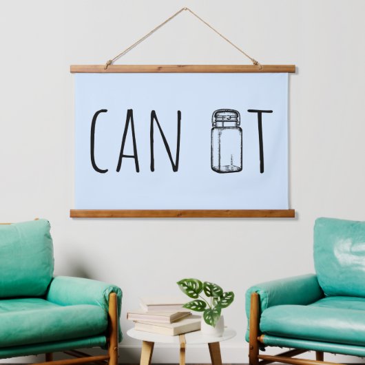Can It Vintage Glass Jar Canning Season 吊り下げ型タペストリー (リビング)