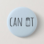 Can It Vintage Glass Jar Canning Season 缶バッジ (正面)