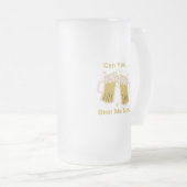 Can Me Now Beer on a フロストグラスビールジョッキ (正面右)