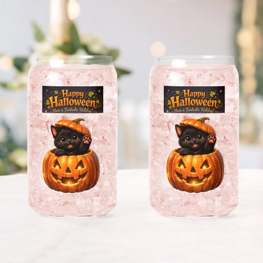 Can Peking kitty whimsical happy Halloween? ガラス缶 (インサイチュ (ウェディング))