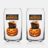 Can Peking kitty whimsical happy Halloween? ガラス缶 (裏面)