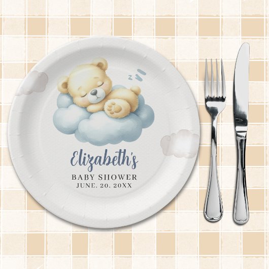 Can’t Bear the Wait – Baby Boy on the Way ペーパープレート