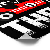 Can’t Catch Me I’m Three 3rd Birthday Red Racing C ポスター (角)