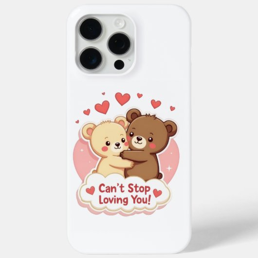 Can’t Stop Loving You Cute Valentine Phone Case Case-Mate iPhoneケース (裏面)