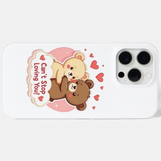 Can’t Stop Loving You Cute Valentine Phone Case Case-Mate iPhoneケース (裏面 (横))