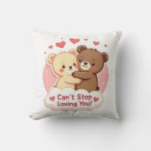 Can’t Stop Loving You Cute Valentine Pillow クッション (正面)