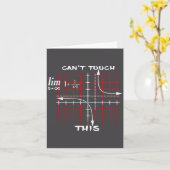 Can T Touch This Equation Math Funny Gift  カード (黄色い花)