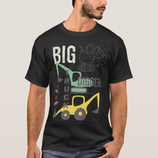 Can You Dig It Construction Truck Boy Man Dad Birt Tシャツ