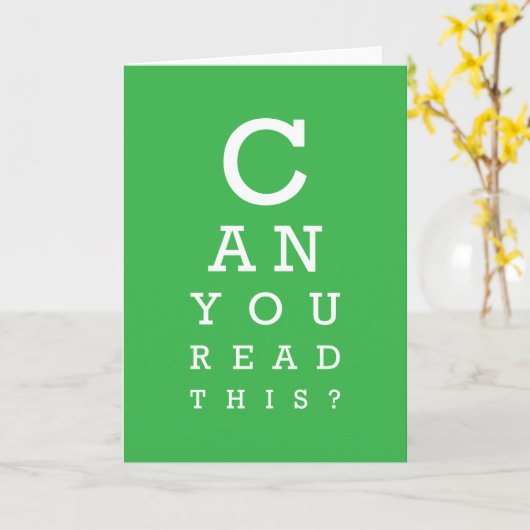 Can you read this? カード (黄色い花)