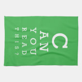 Can you read this? キッチンタオル (横)