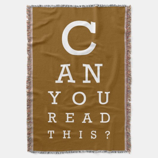 Can you read this? スローブランケット (正面縦)