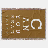 Can you read this? スローブランケット (正面)