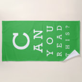 Can you read this? ビーチタオル (正面)