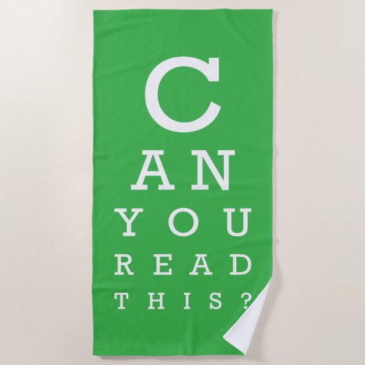 Can you read this? ビーチタオル (正面)