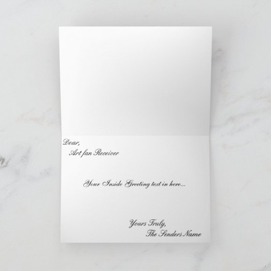 Canaの結婚式。、Canaの結婚式、 カード (内部)