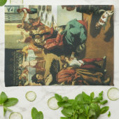 Canaの結婚Andrea Boscoli, Renaisance Art キッチンタオル (折り畳み)