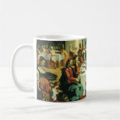 Canaの結婚Andrea Boscoli, Renaisance Art コーヒーマグカップ (左)