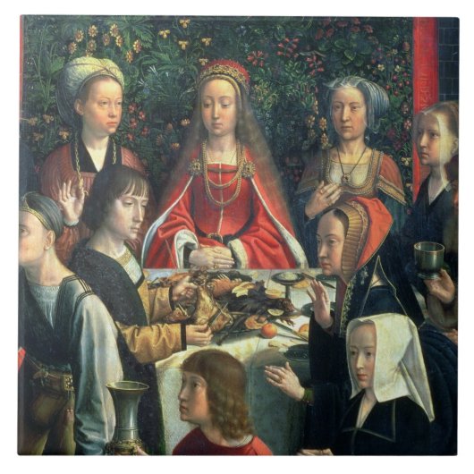 Canaの花嫁およびsurrの詳細の結婚 タイル (正面)