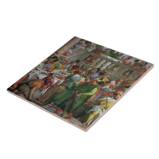 Canaのtを宴会でもてなすことの詳細の結婚の饗宴 タイル (側面)