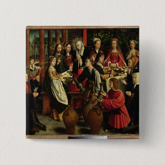 Cana、c.1500-03の結婚の饗宴 缶バッジ (正面)
