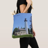 Cana Island Lighthouse all over bag トートバッグ (クローズアップ)