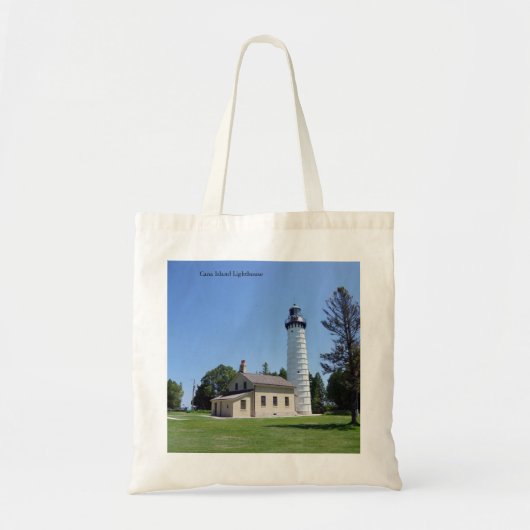 Cana Island Lighthouse tote bag トートバッグ (正面)