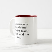 cana_originalarch_gradient、私達の情熱はrに…あります ツートーンマグカップ (正面左)