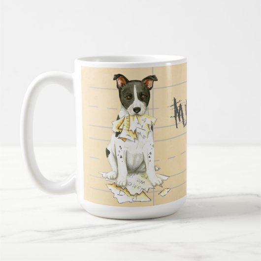 Canaan私の犬は私の宿題を食べました コーヒーマグカップ (左)