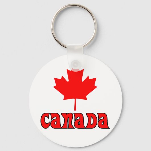 CANADAとRed Maple Leaf キーホルダー (正面)