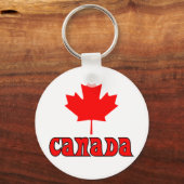 CANADAとRed Maple Leaf キーホルダー (正面)