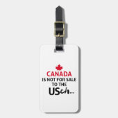 CANADAはアメリカへの販売ではないおもしろいえーあ ラゲッジタグ (正面縦)
