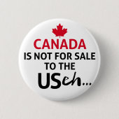 CANADAはアメリカへの販売ではないおもしろいえーあ 缶バッジ (正面)