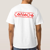 CANADAシャツ、スタイルとカラーを選択 Tシャツ (裏面)
